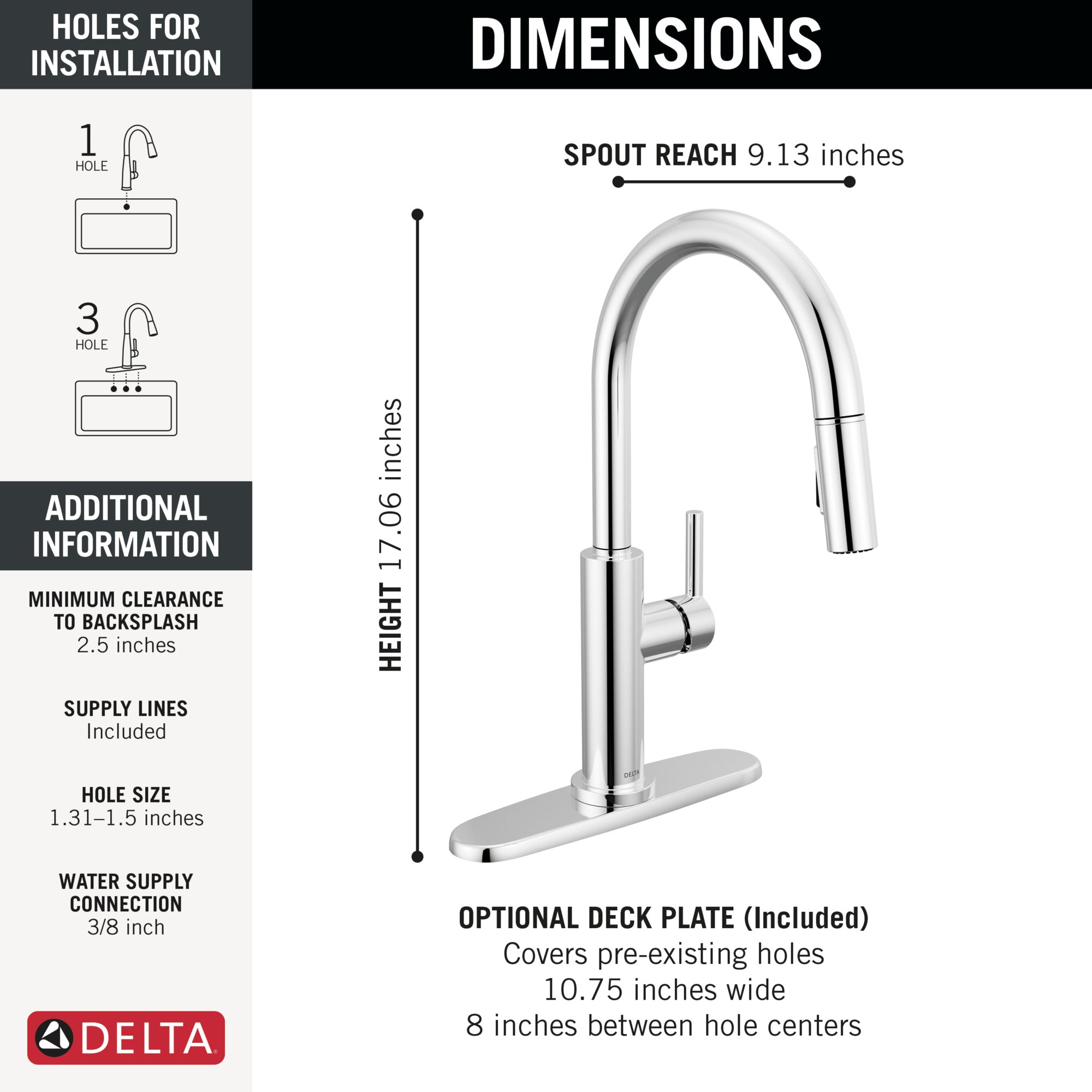 chrome kitchen faucet