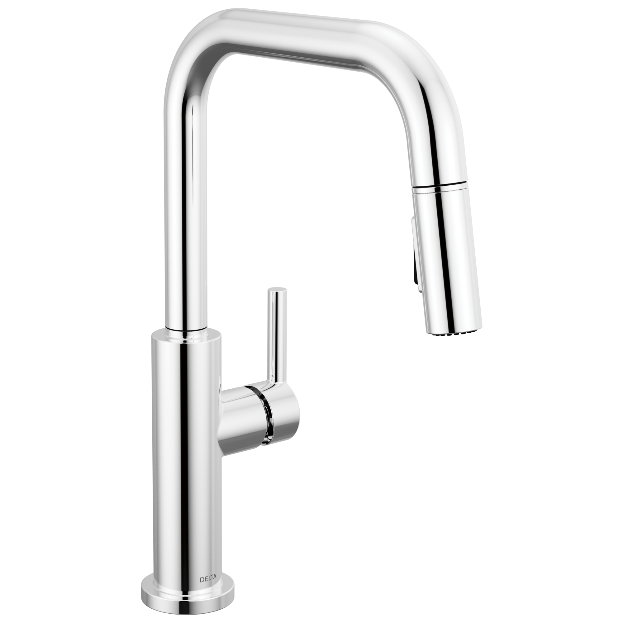 chrome kitchen faucet