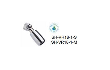 Outdoor Shower Company 1" Chrome Plated Brass Shower Head - 1.8gpm