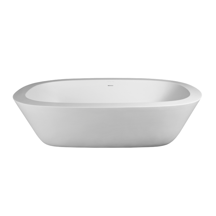 white freestanding bathtub