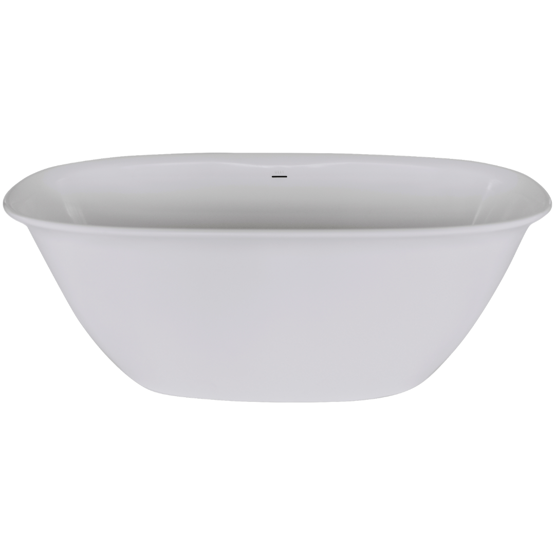 white freestanding bathtub