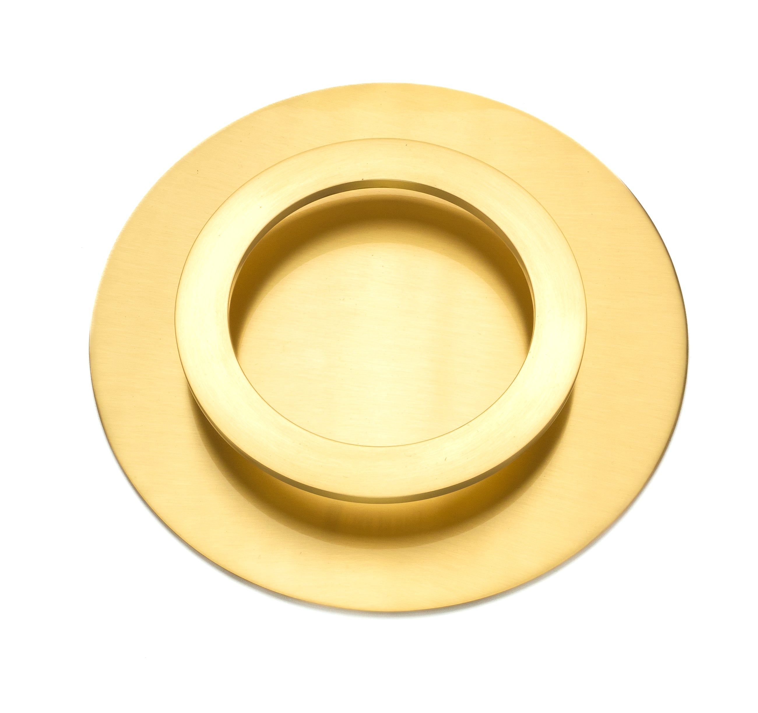 satin brass pull