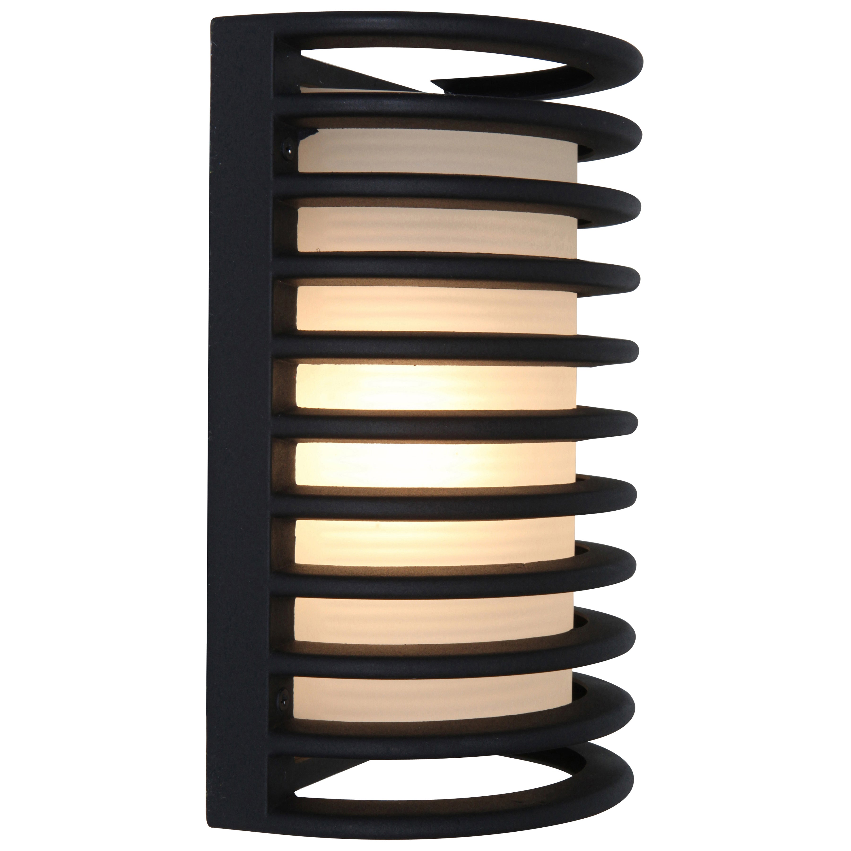 black outdoor wall mount
