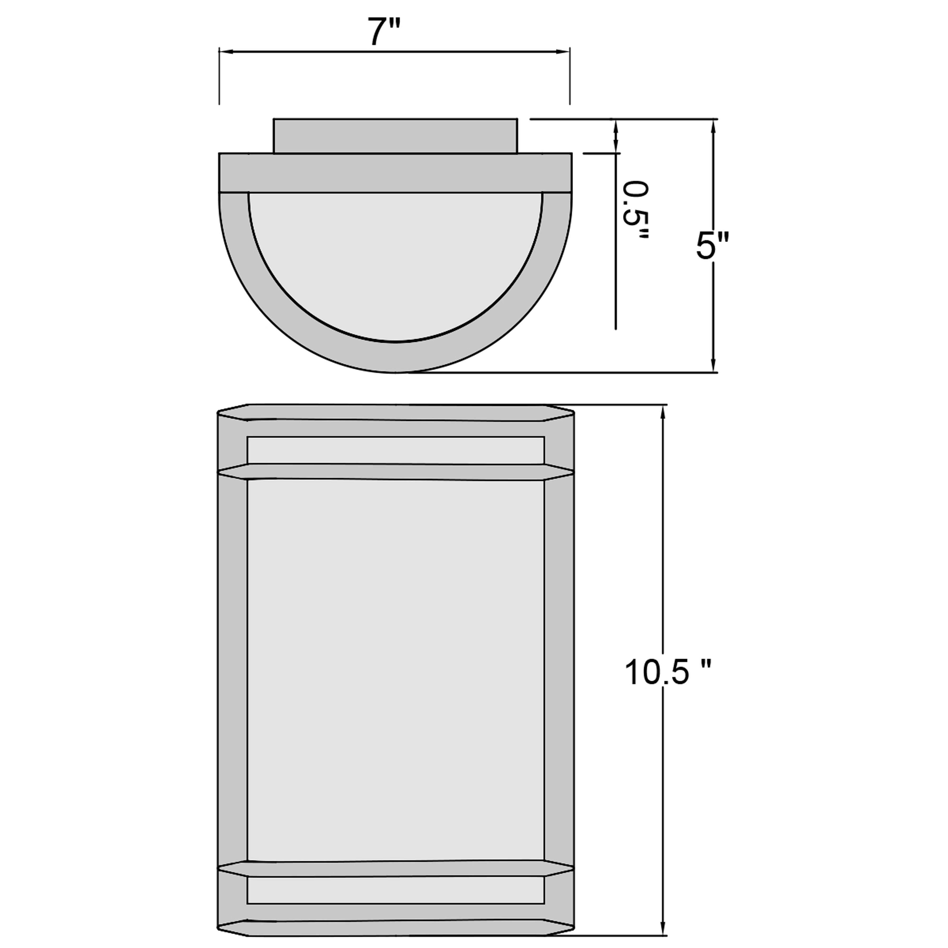 bronze led wall mount