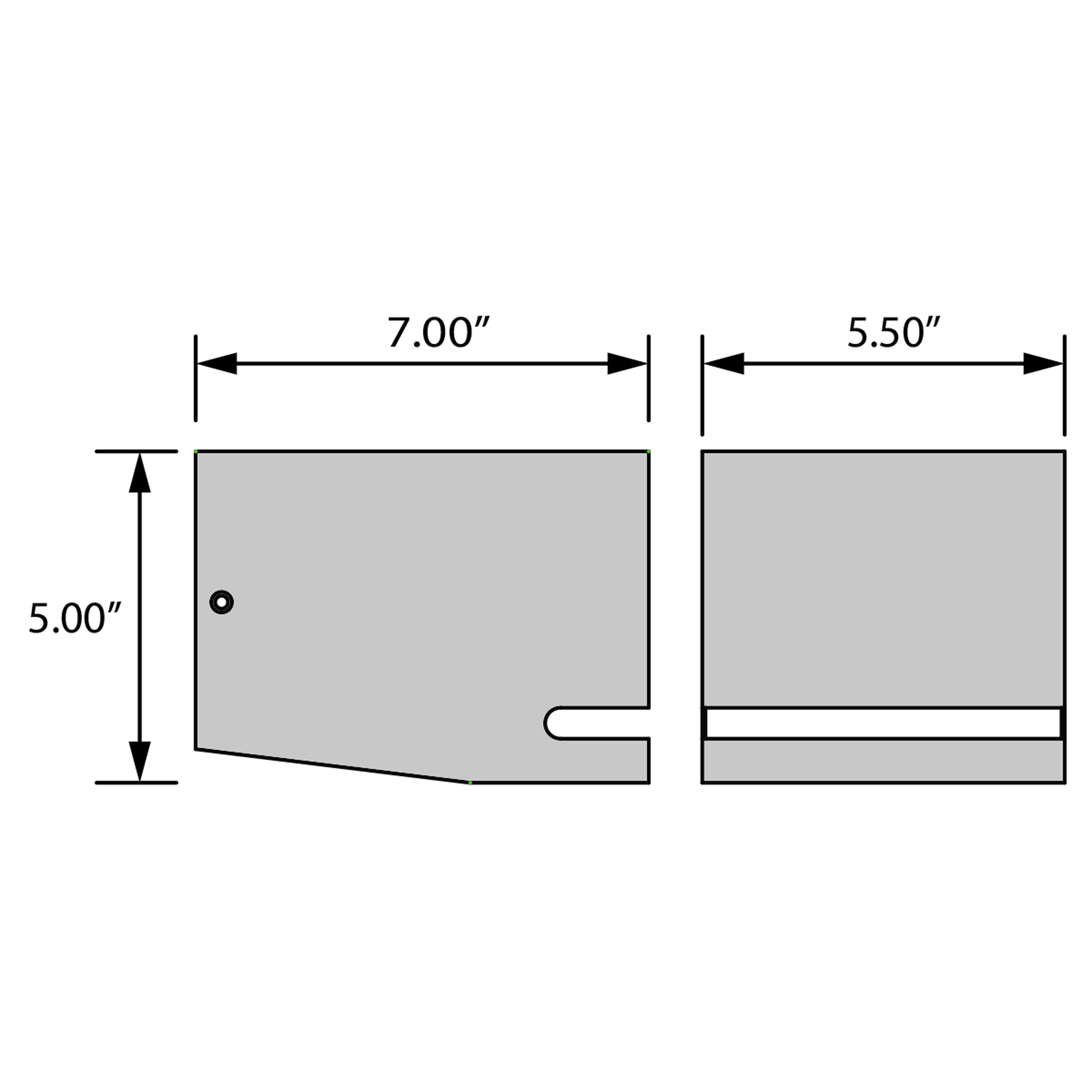 satin led wall mount