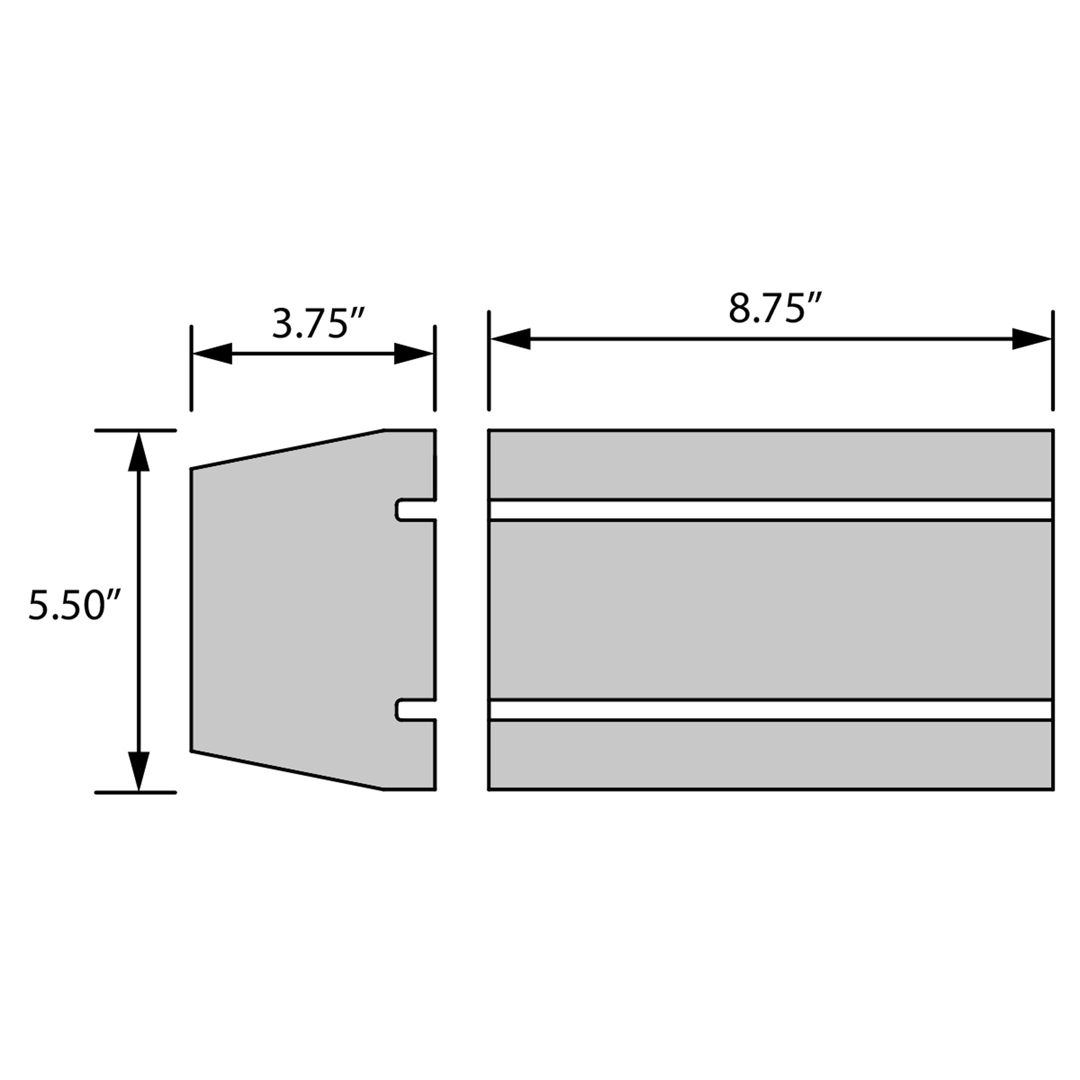 satin led wall mount