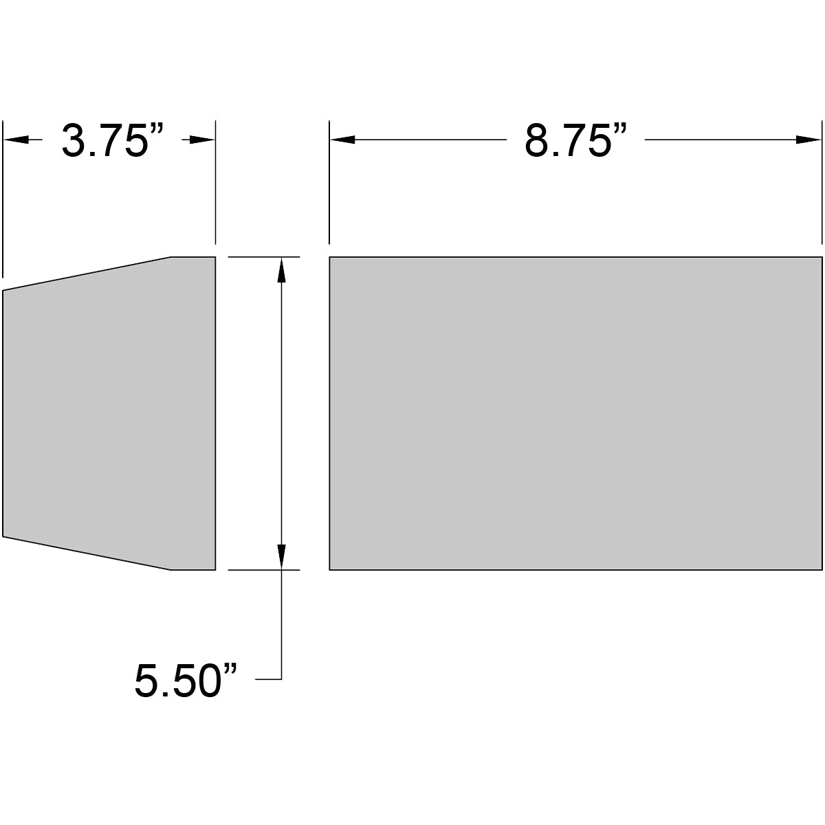 satin led wall mount