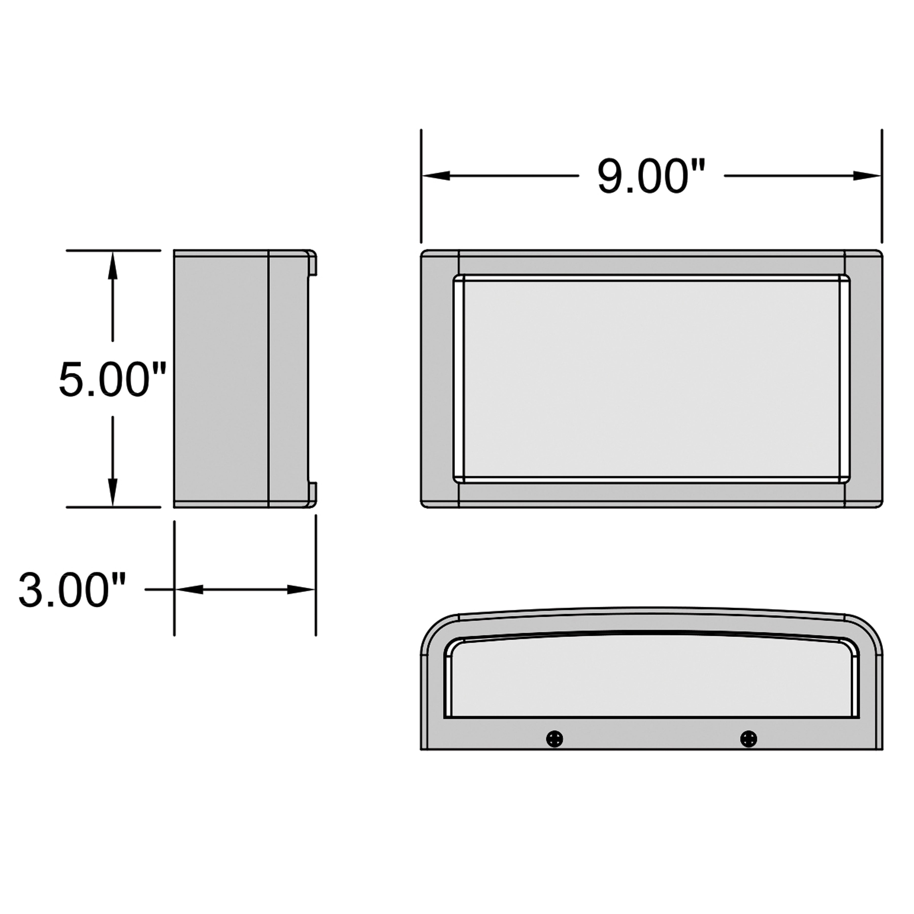 white led wall mount