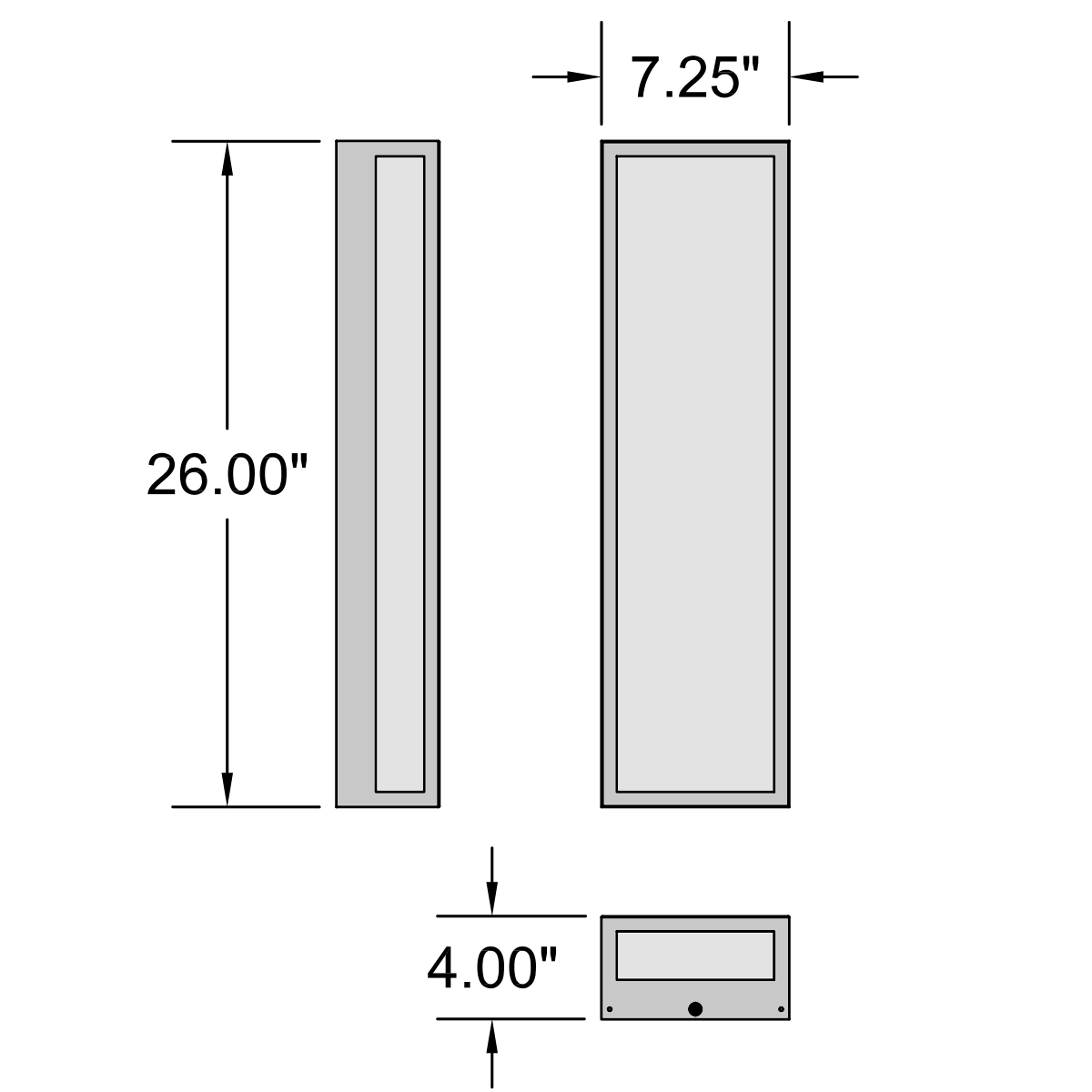 bronze led wall mount