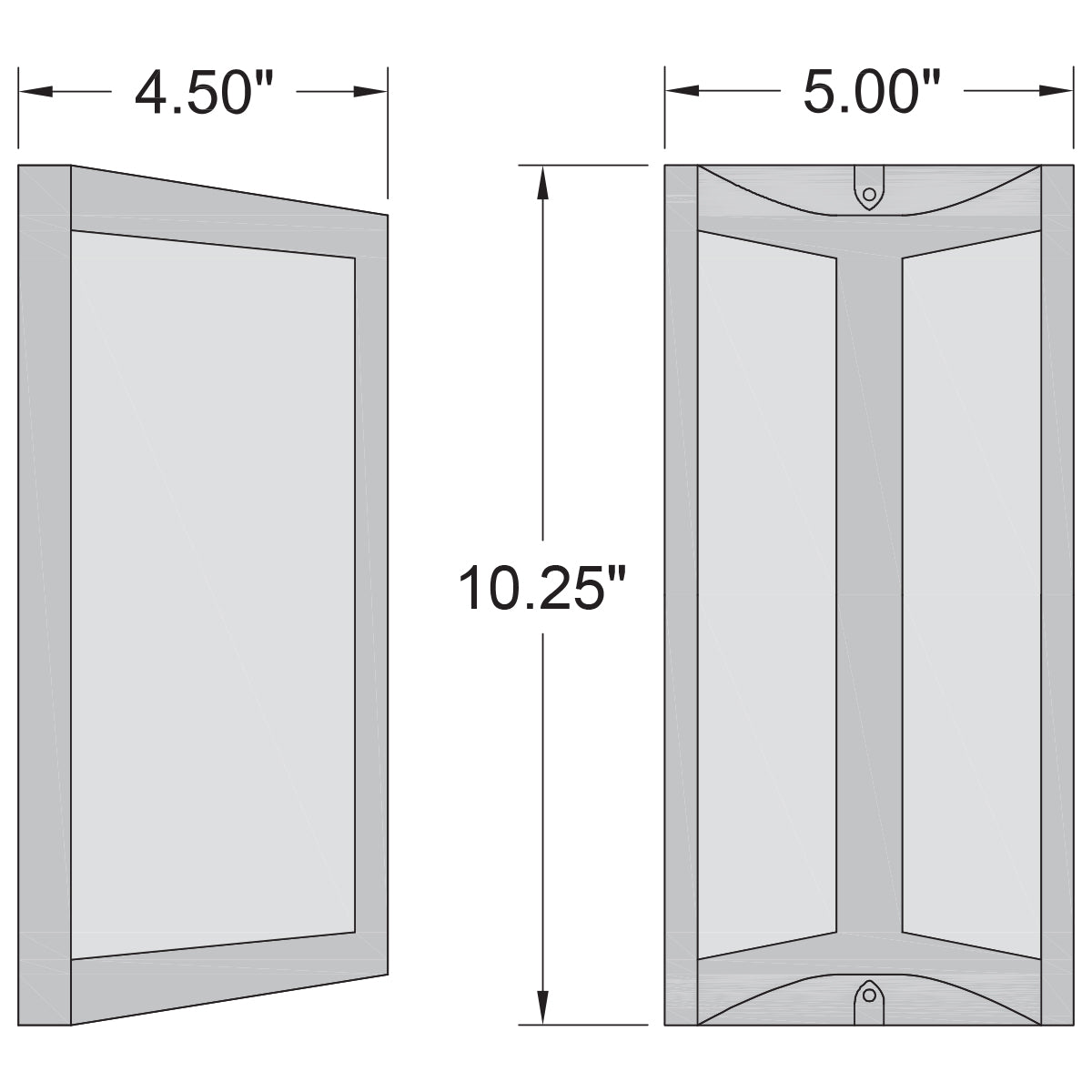 satin led wall mount