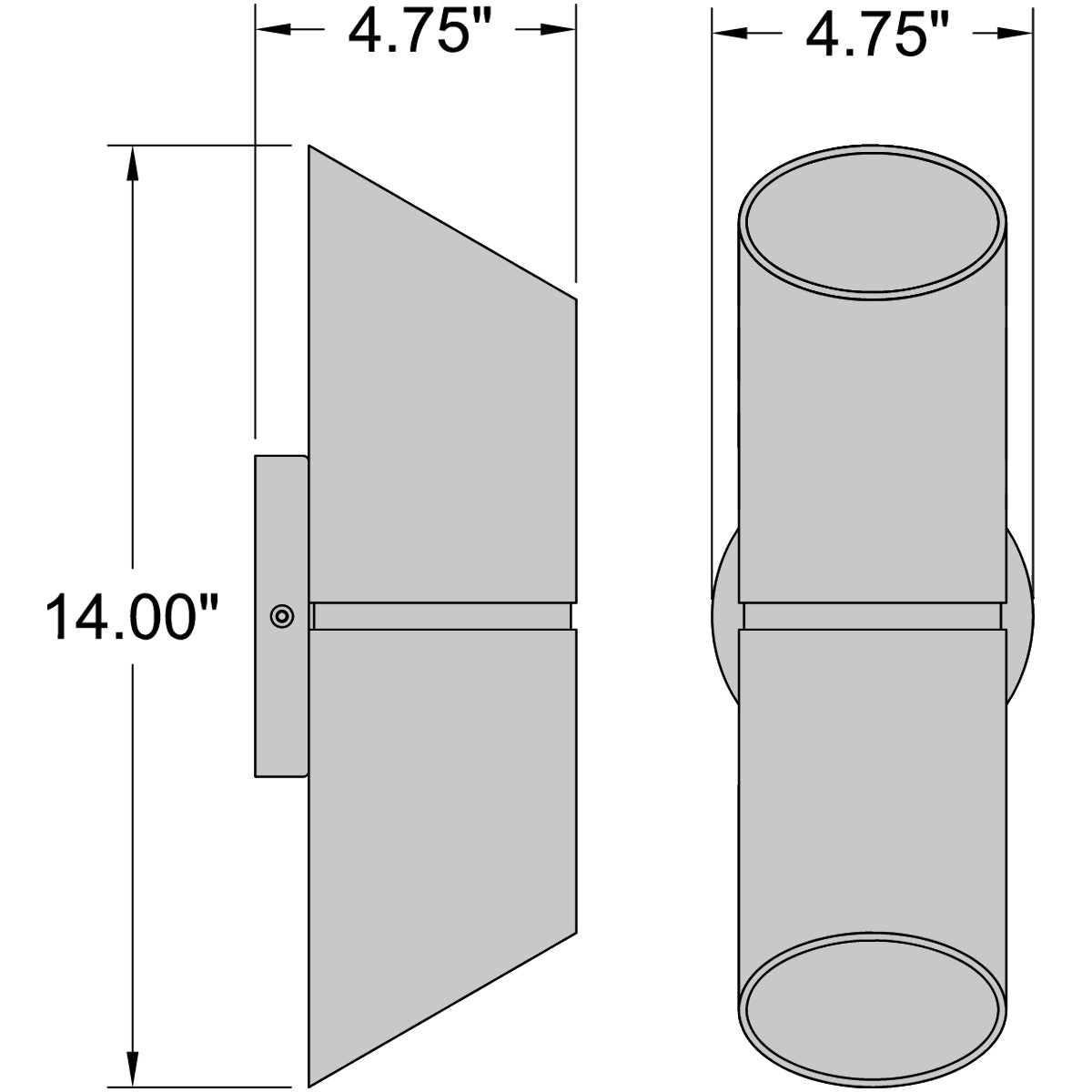 satin led wall mount