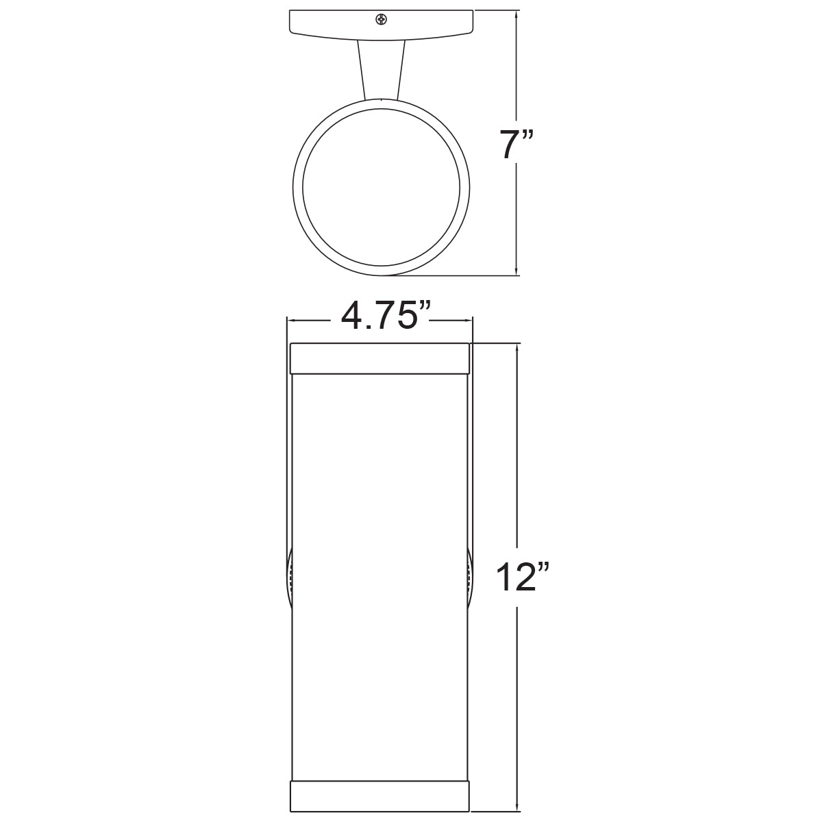 bronze outdoor wall mount