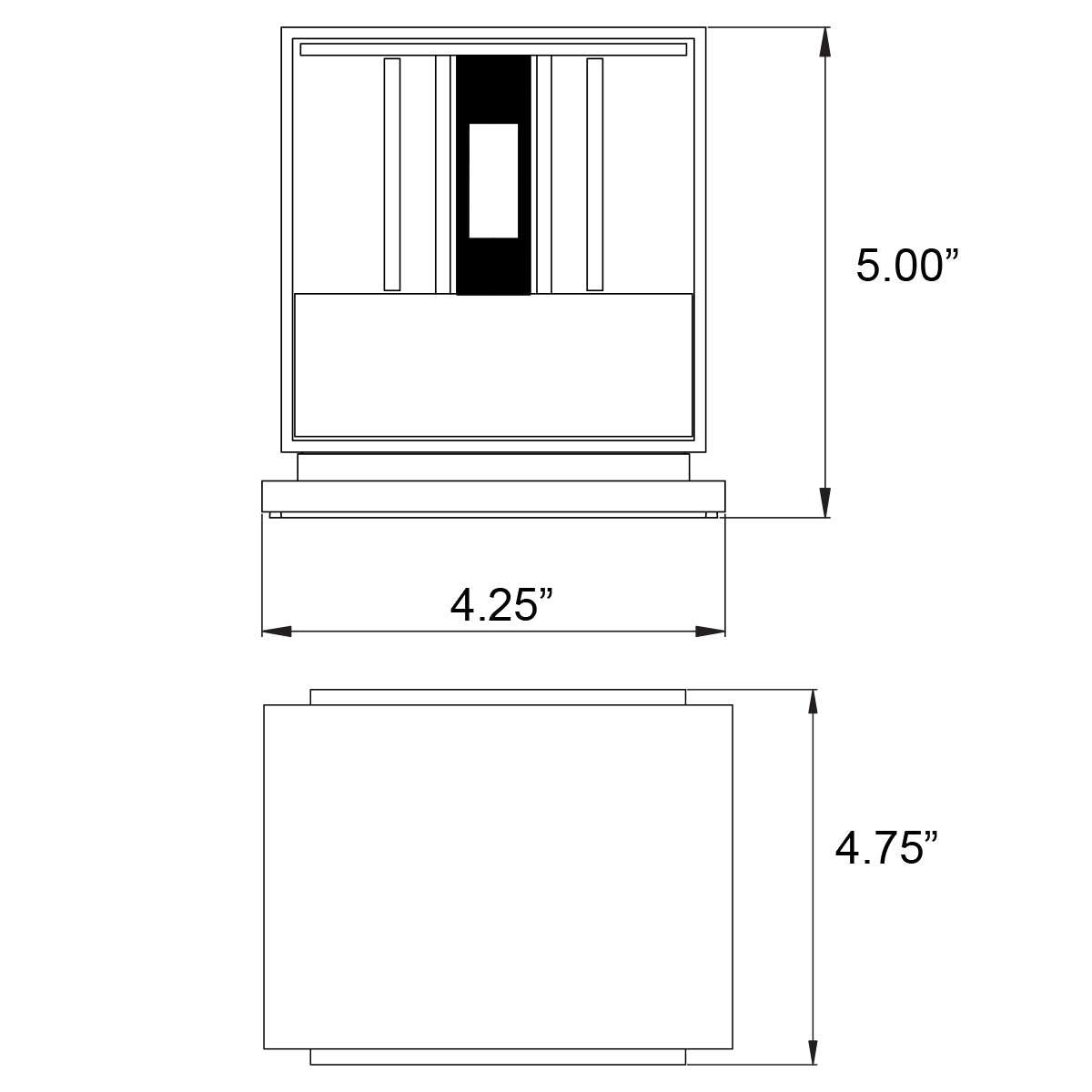 white led wall mount
