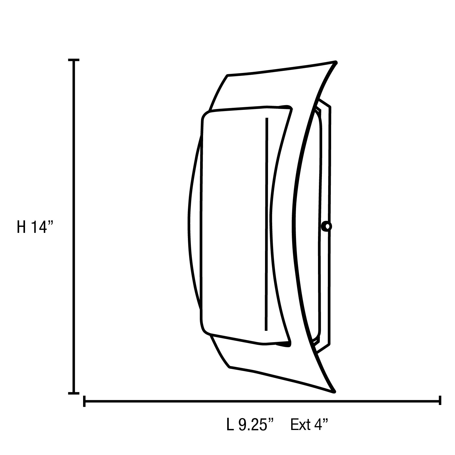 satin led wall mount