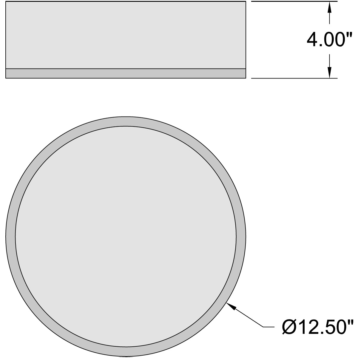 chrome led flush mount