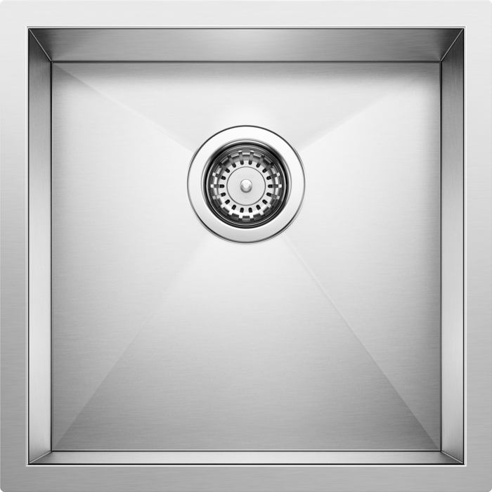 satin polish stainless steel sink