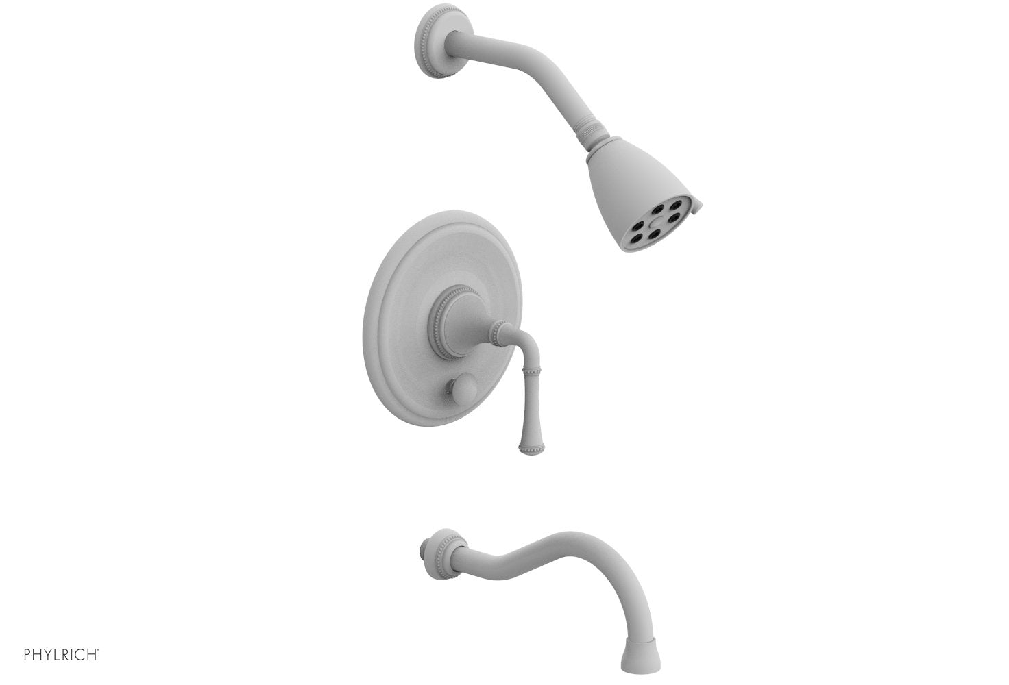 Phylrich BEADED Pressure Balance Tub and Shower Set - Lever Handle