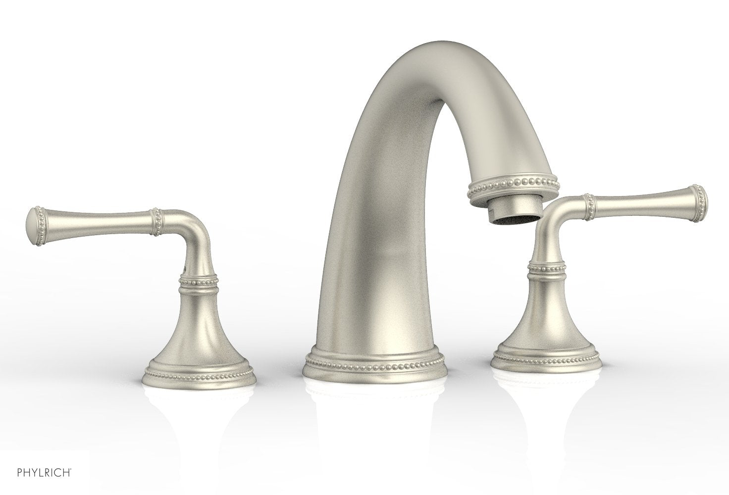 Phylrich BEADED Deck Tub Set - Lever Handles