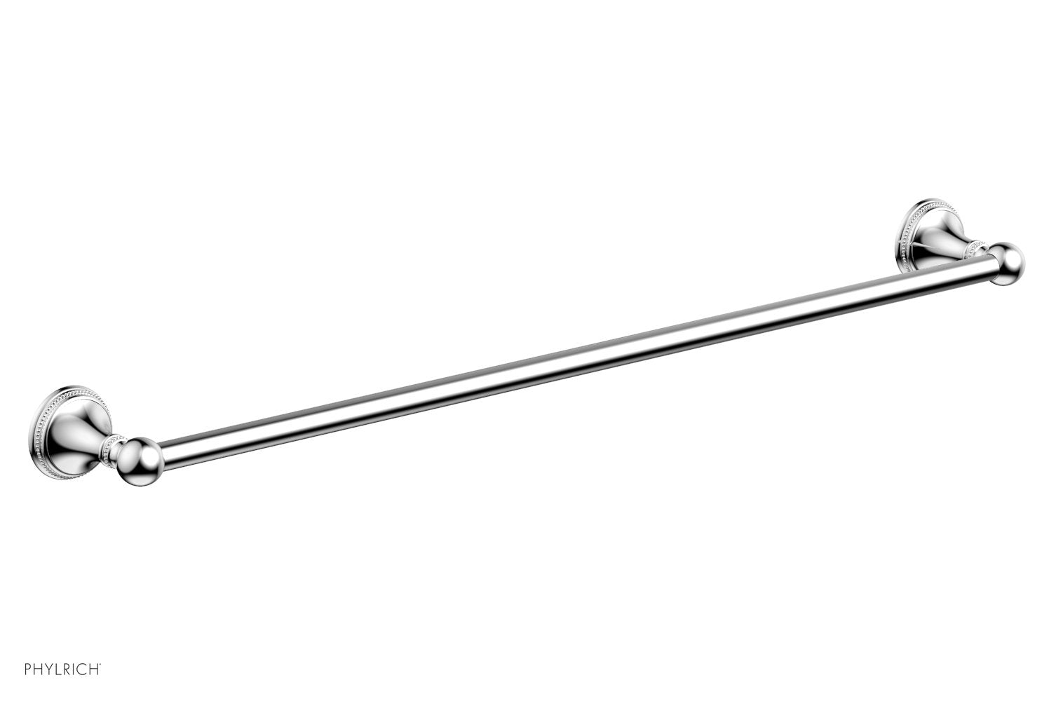 polished chrome towel bar