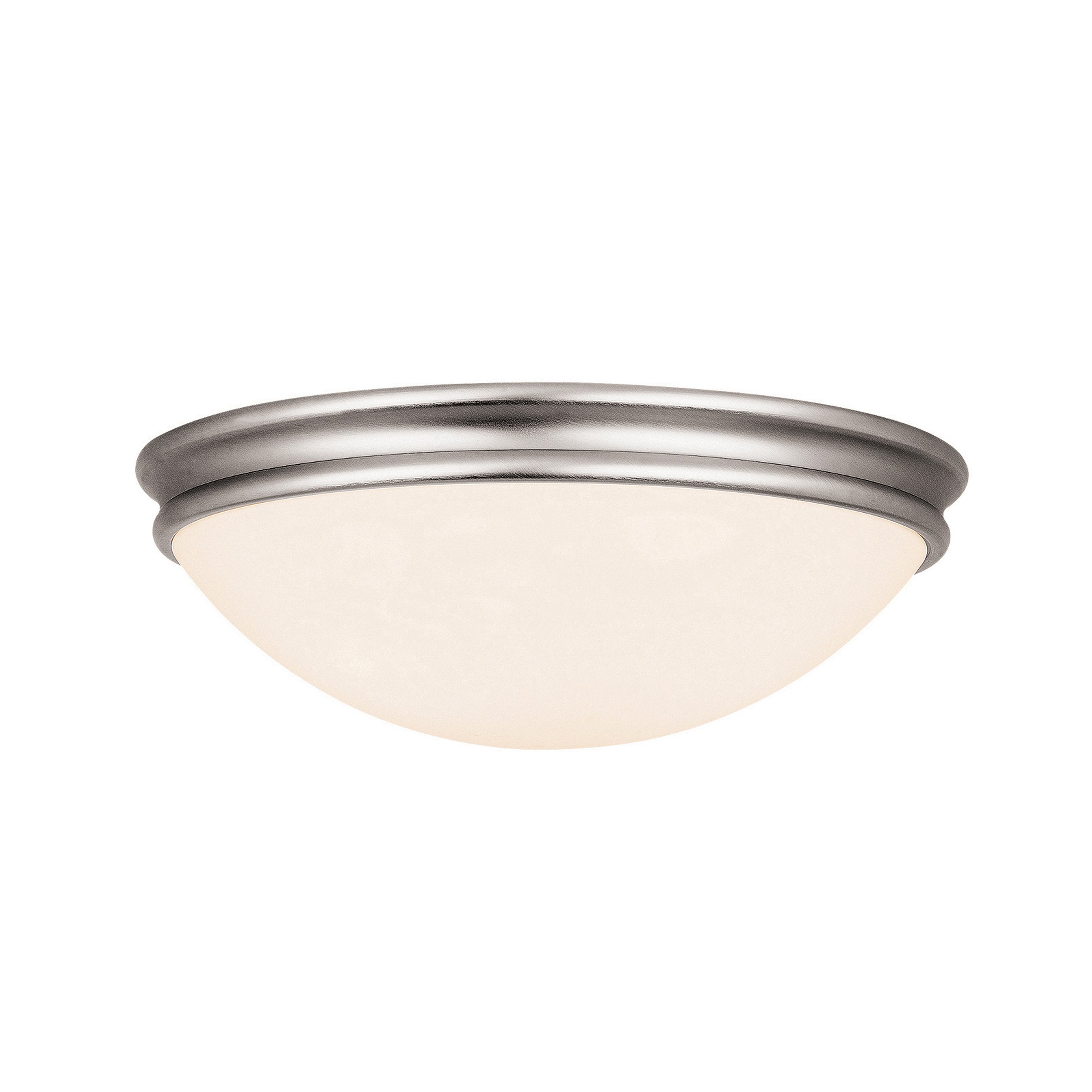 brushed steel led flush mount