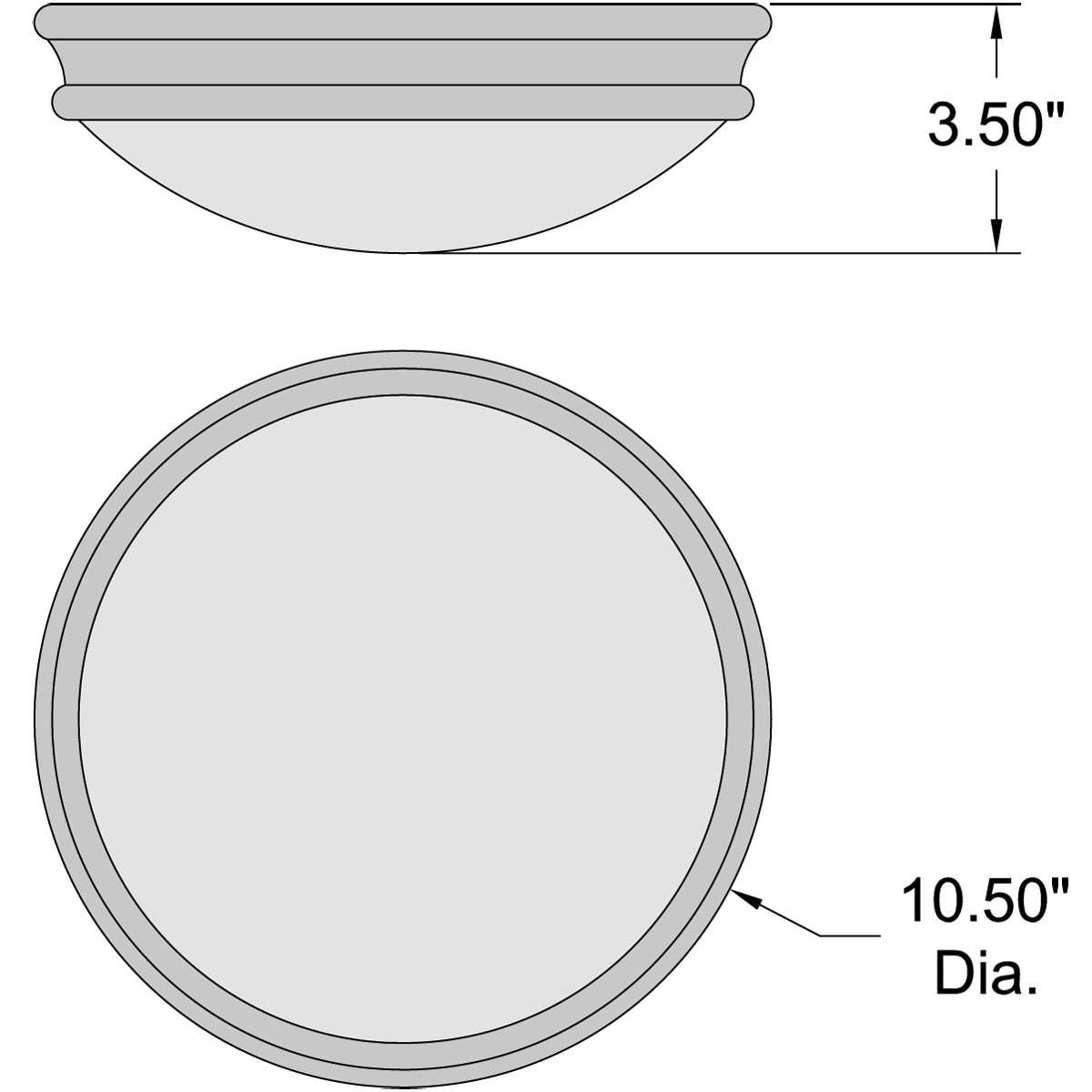 brushed steel led flush mount