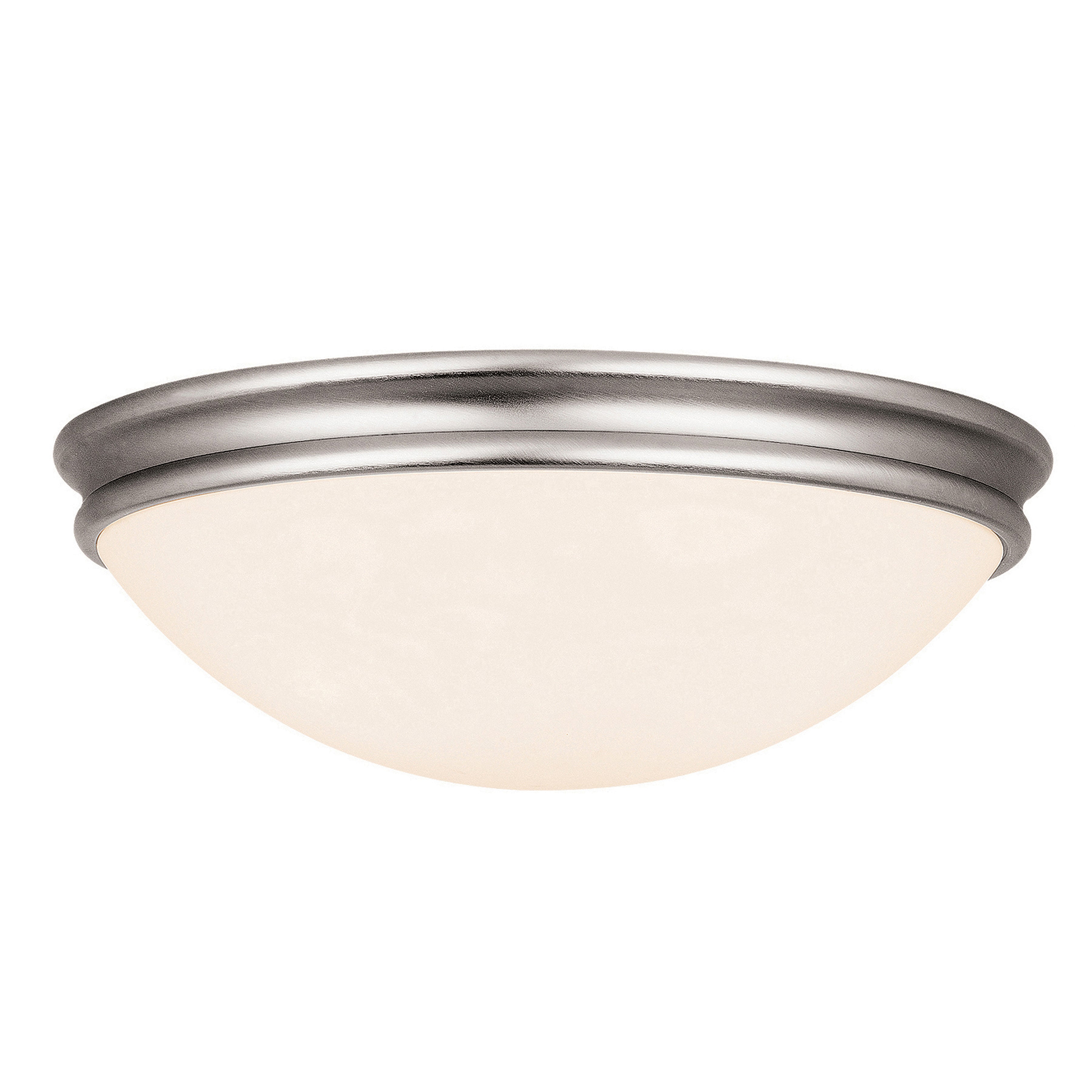 brushed steel led flush mount