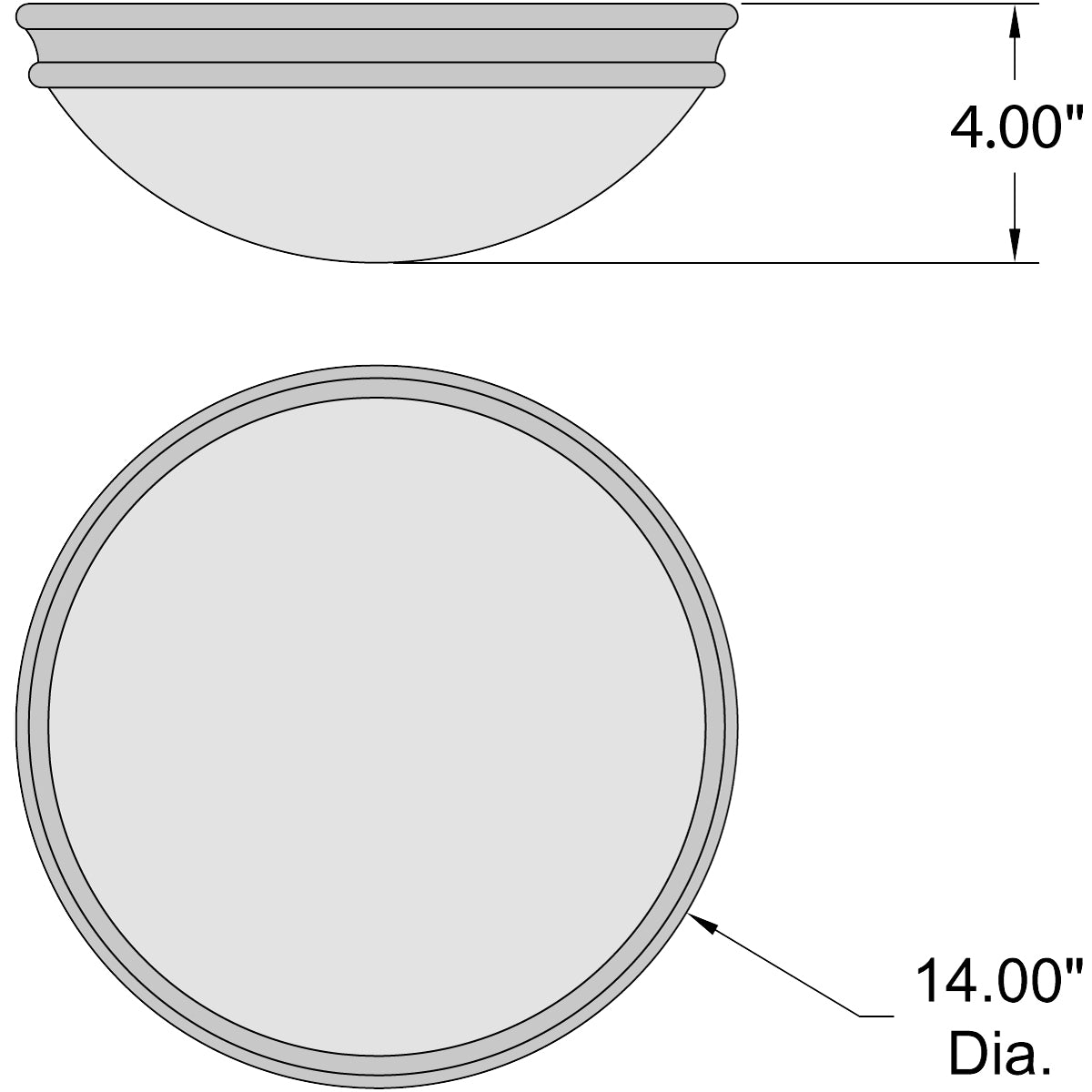 brushed steel led flush mount