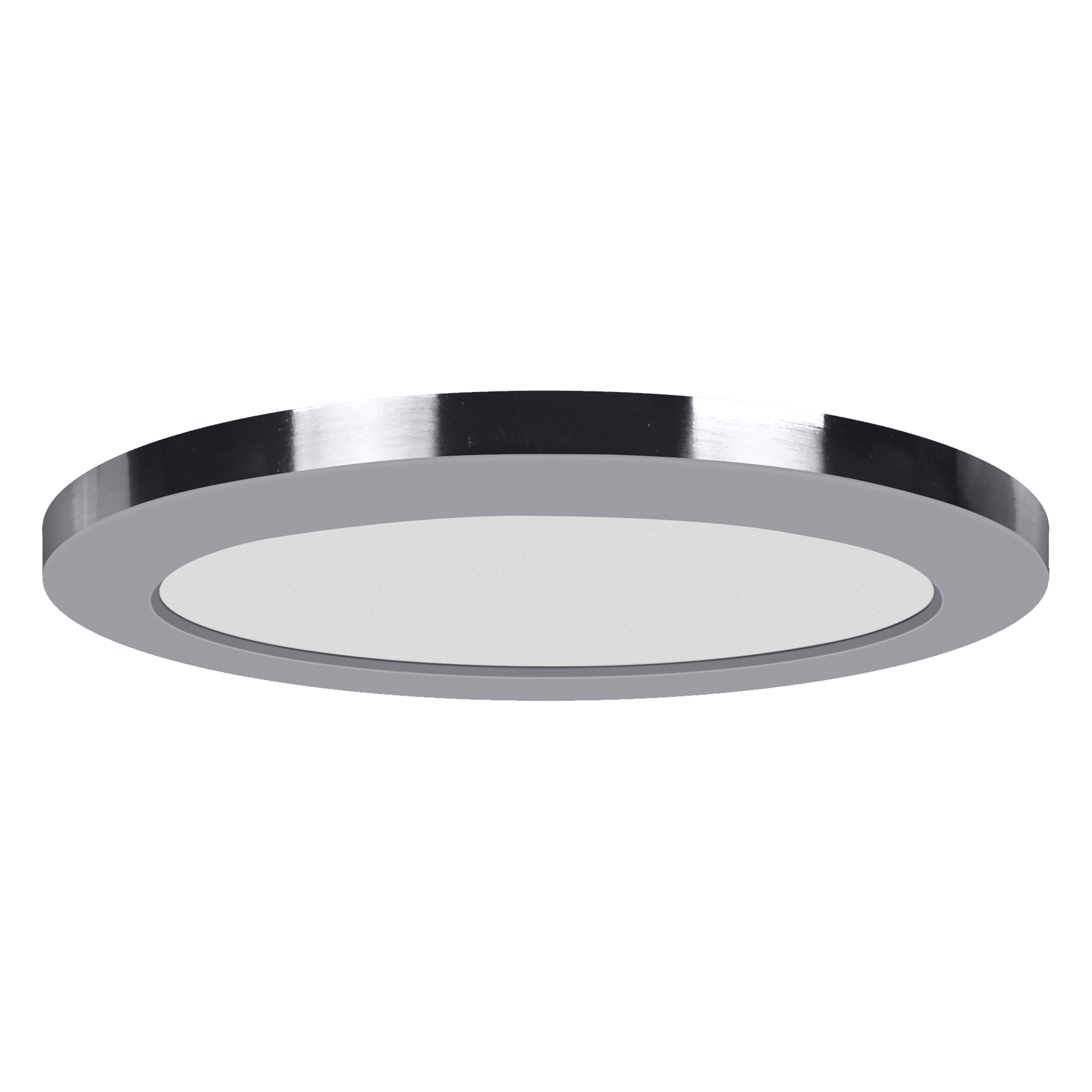chrome dual voltage led flush mount