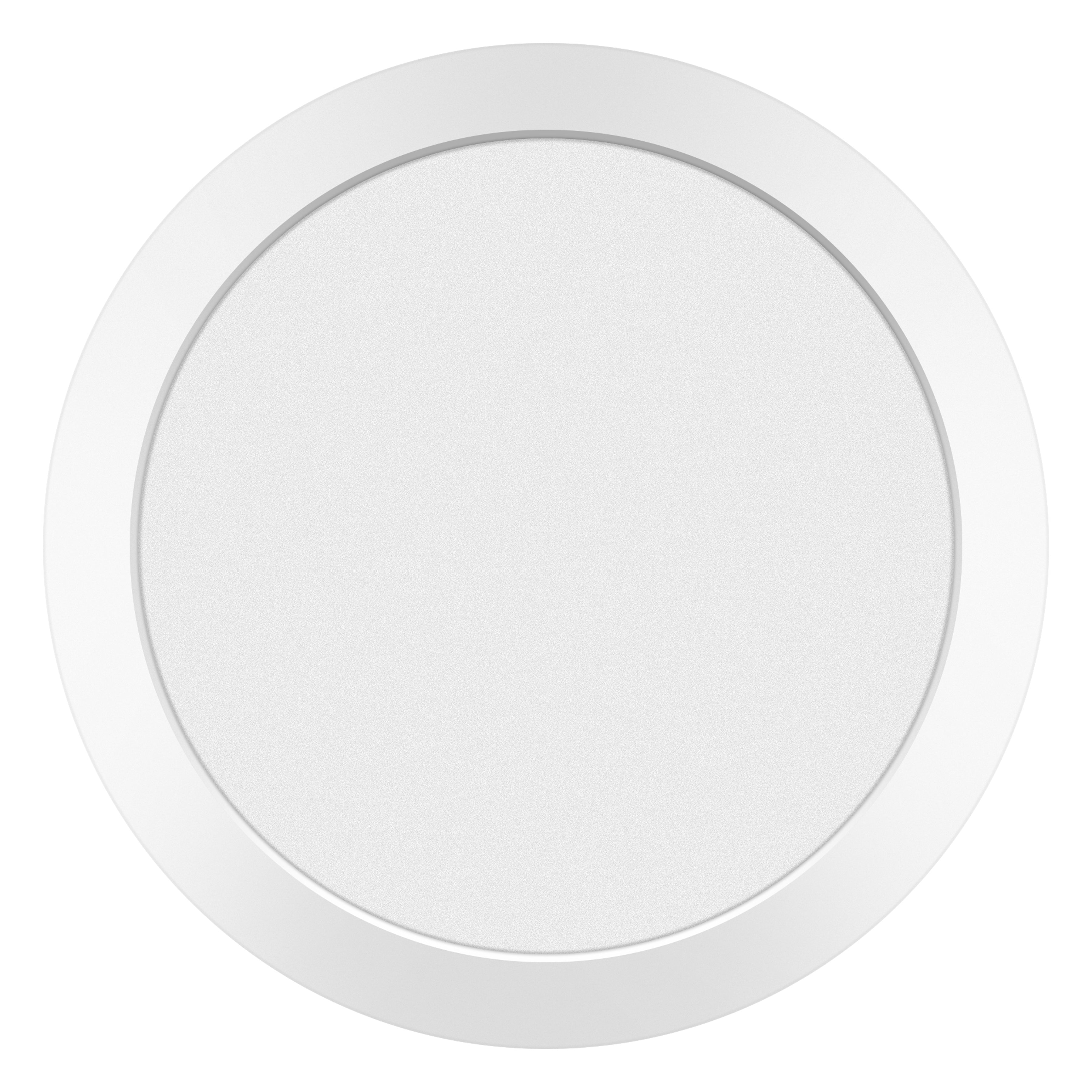white dual voltage led flush mount