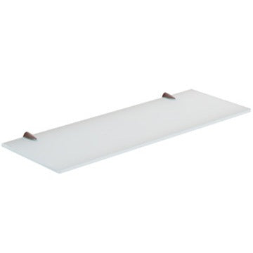 polished chrome shelf