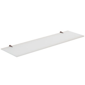 polished chrome shelf