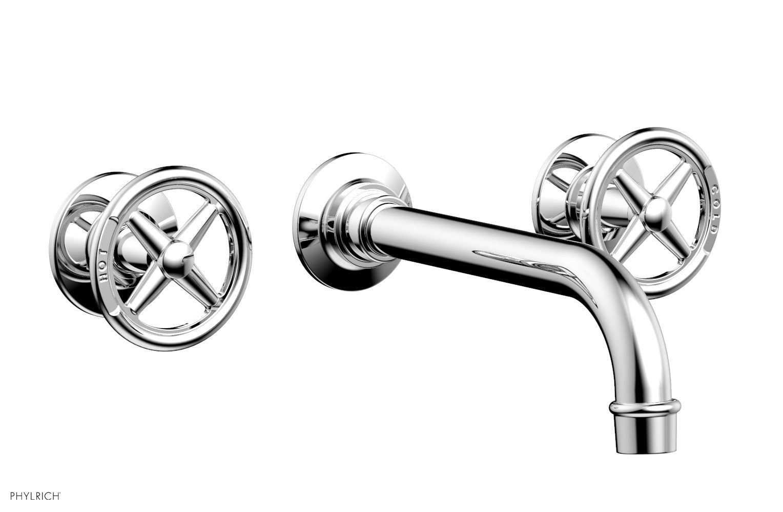 polished chrome lavatory set