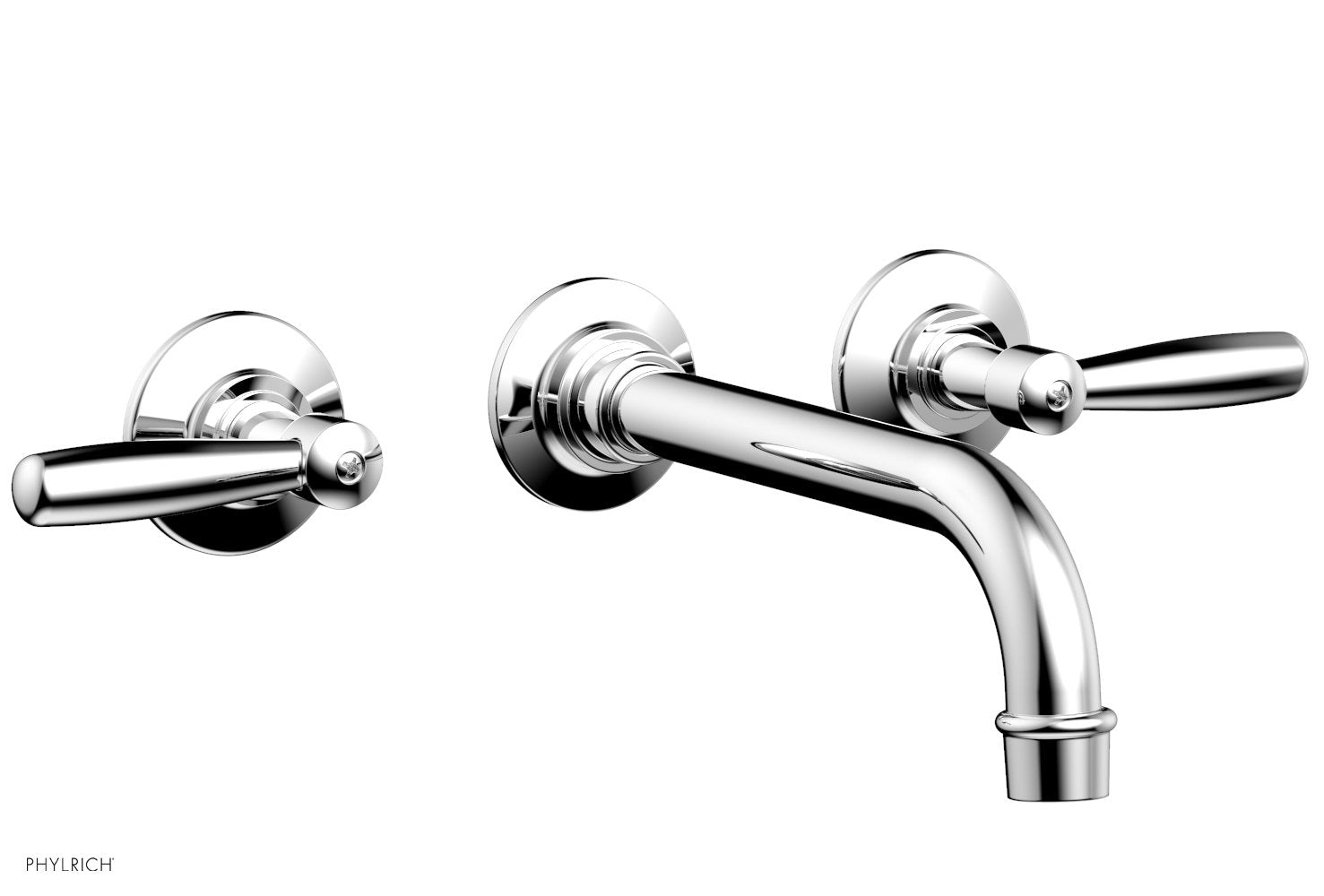 polished chrome lavatory set