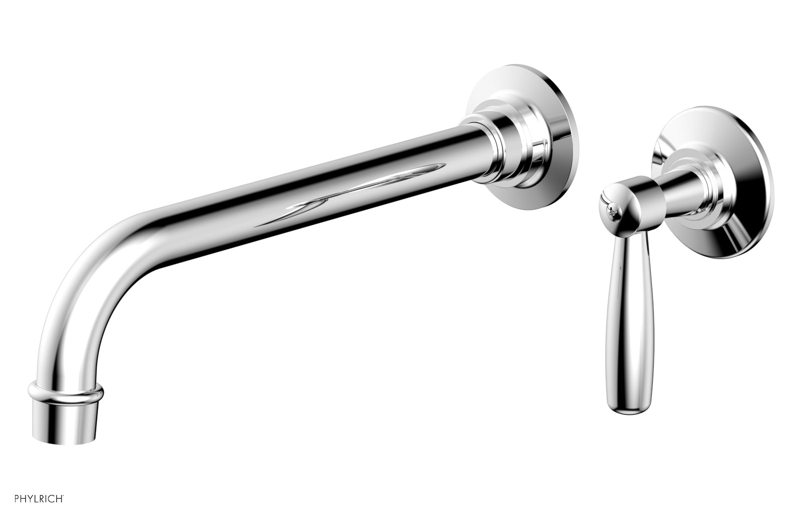 polished chrome lavatory set