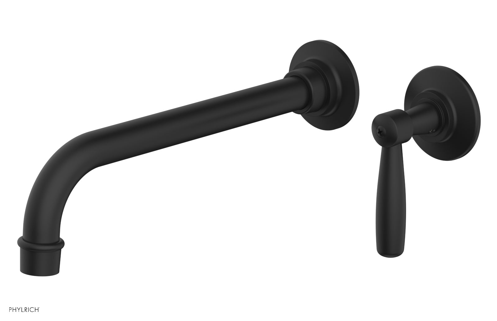 Phylrich WORKS 10" Single Handle Wall Lavatory Set - Lever Handle
