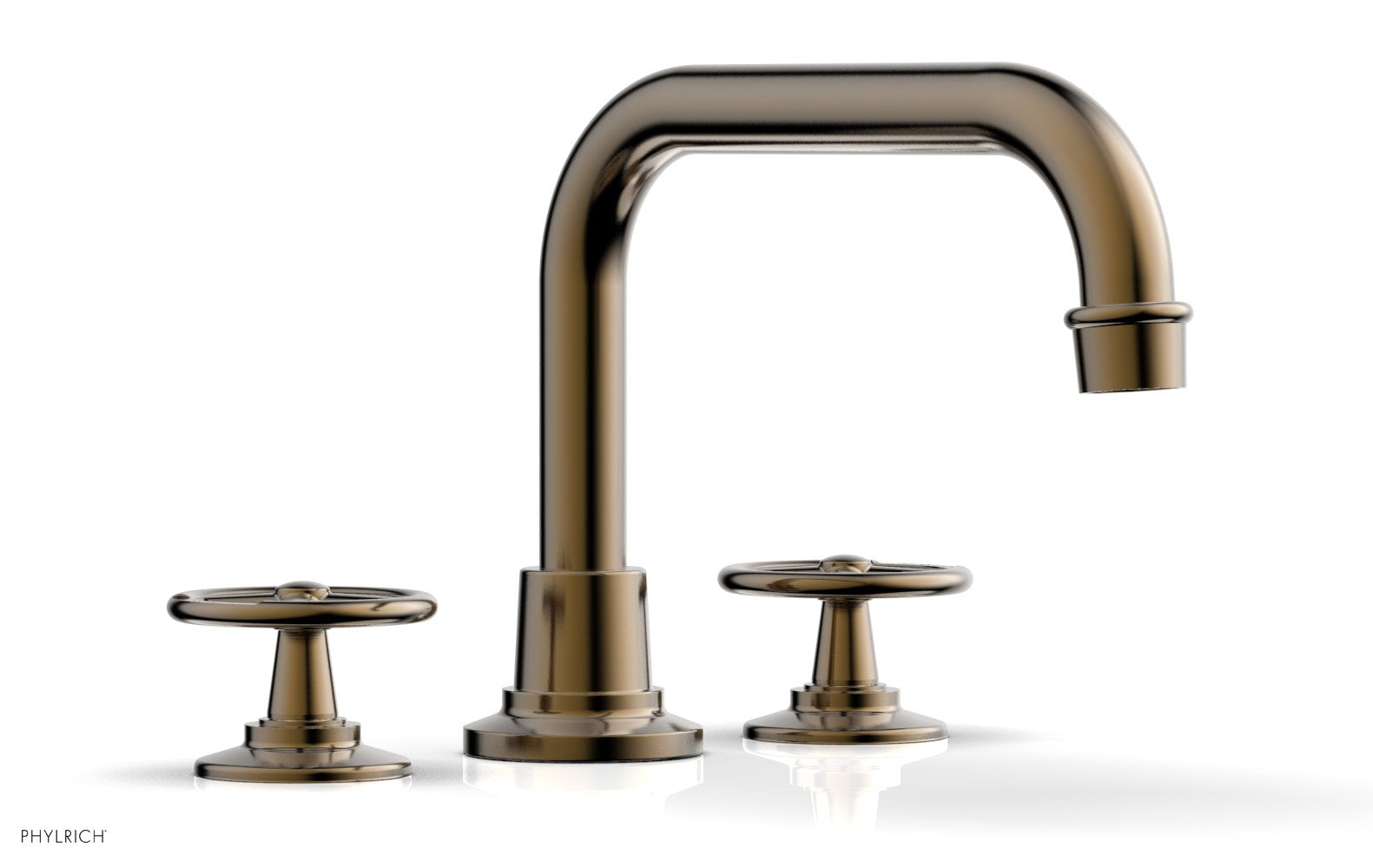 Phylrich WORKS Deck Tub Set - Cross Handles
