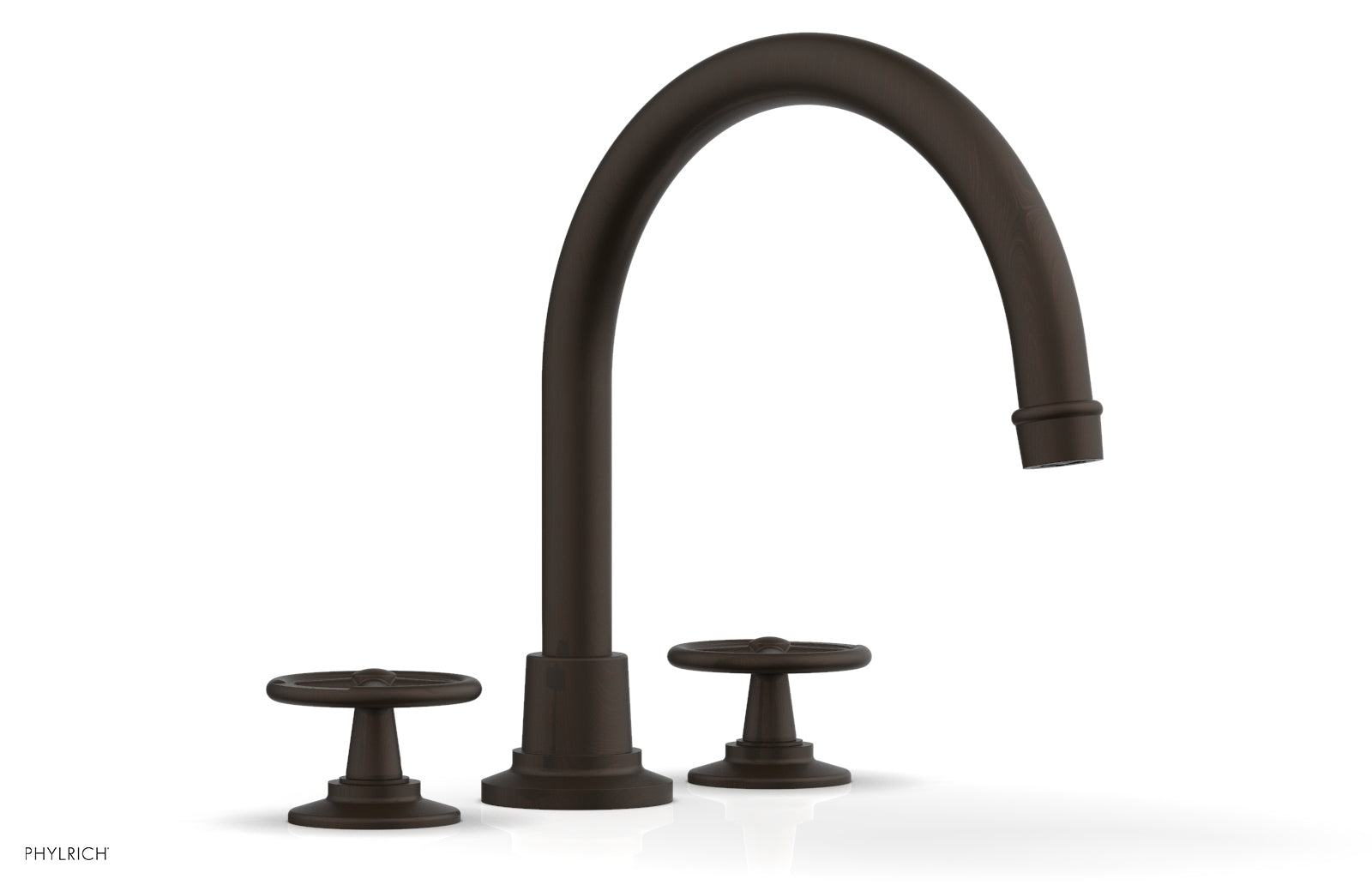 Phylrich WORKS Deck Tub Set - High Spout Cross Handles