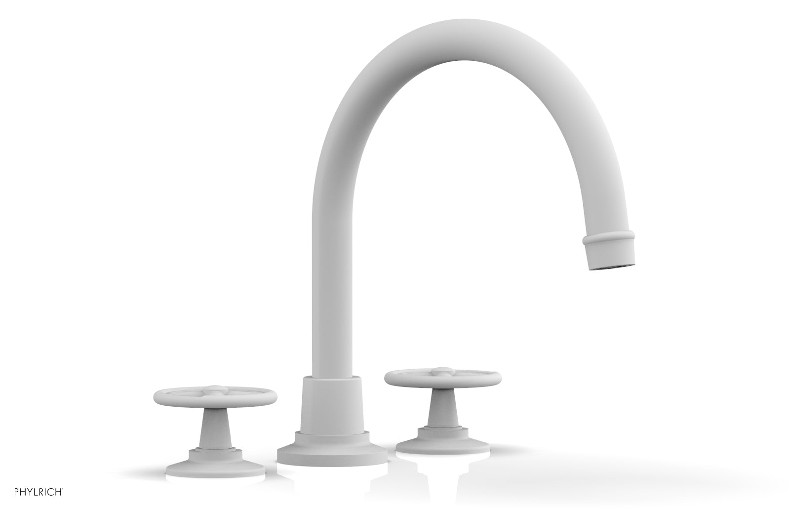 Phylrich WORKS Deck Tub Set - High Spout Cross Handles