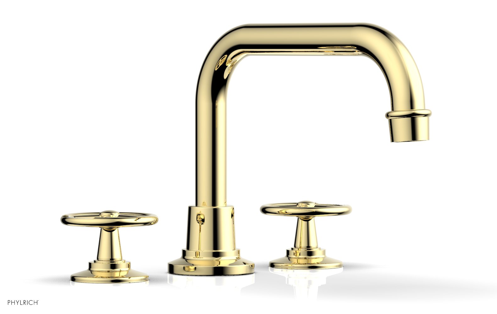Phylrich WORKS Deck Tub Set - Cross Handles