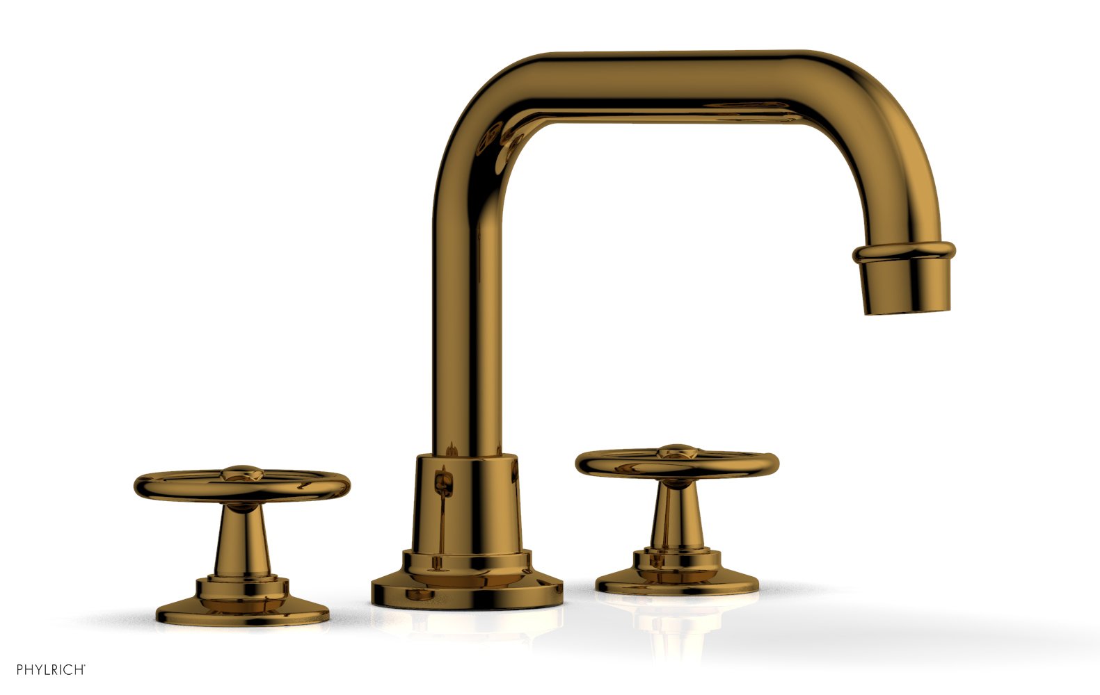 Phylrich WORKS Deck Tub Set - Cross Handles