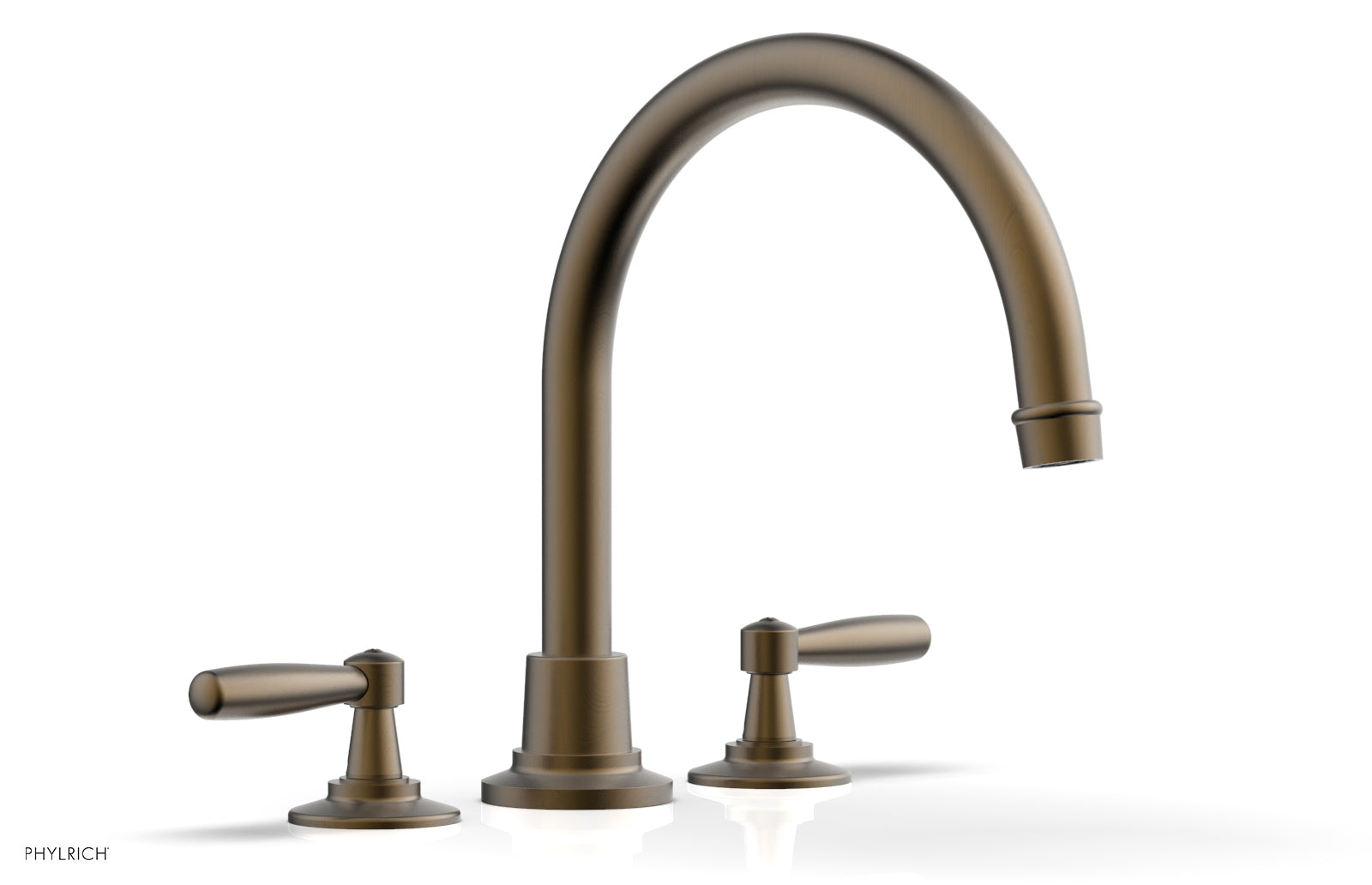 Phylrich WORKS Deck Tub Set - High Spout Lever Handles