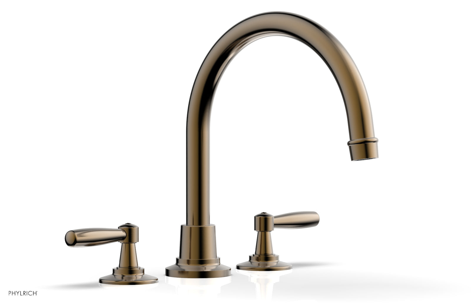 Phylrich WORKS Deck Tub Set - High Spout Lever Handles