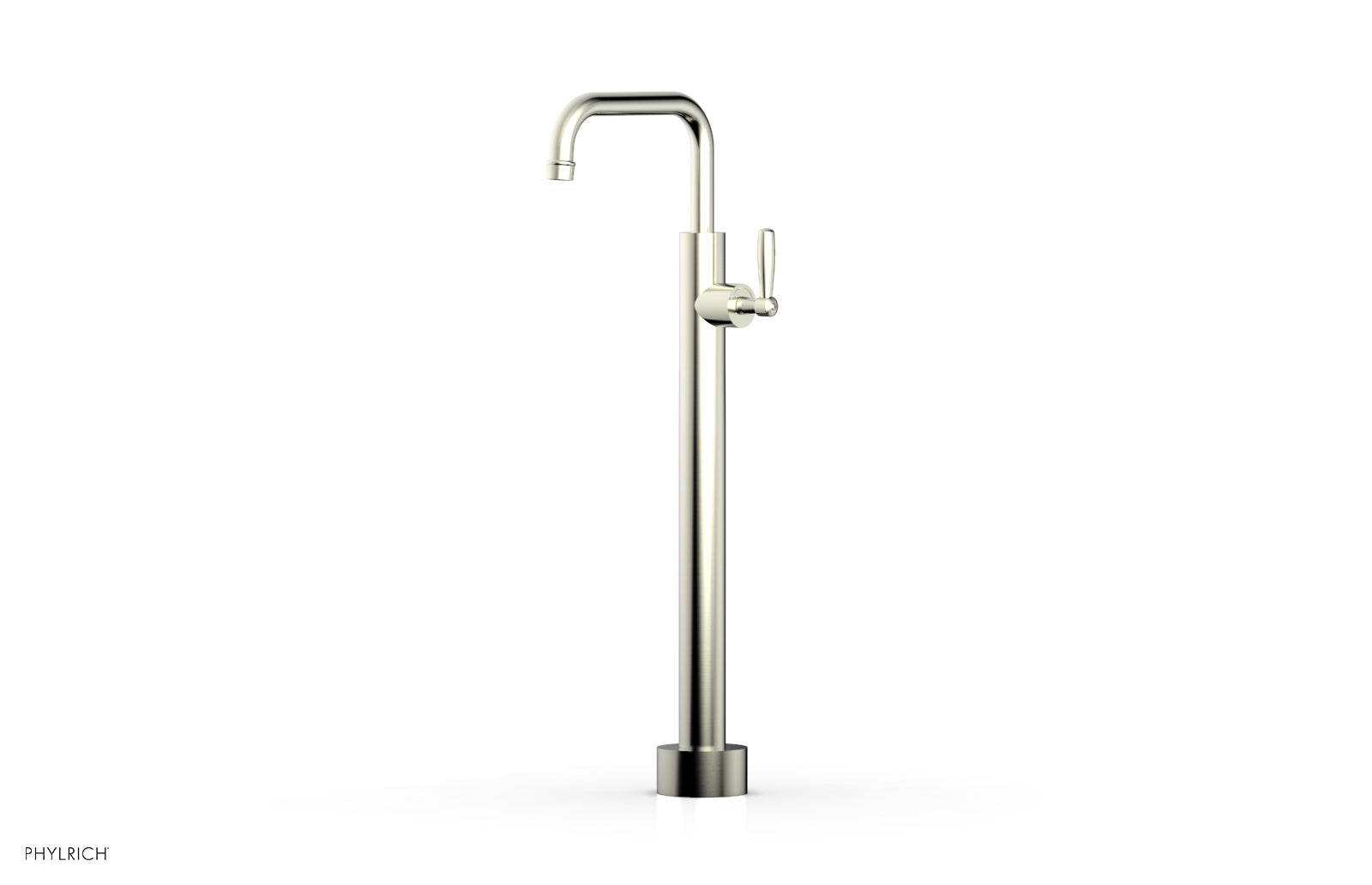 Phylrich WORKS Low Floor Mount Tub Filler - Lever Handle