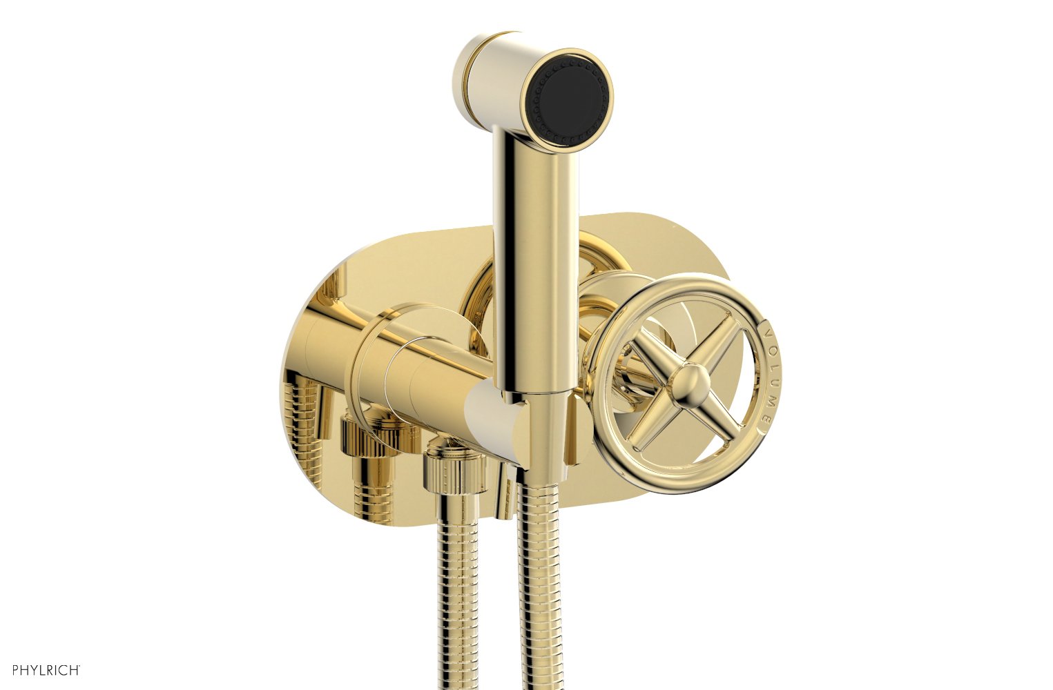 Phylrich WORKS Wall Mounted Bidet, Cross Handle