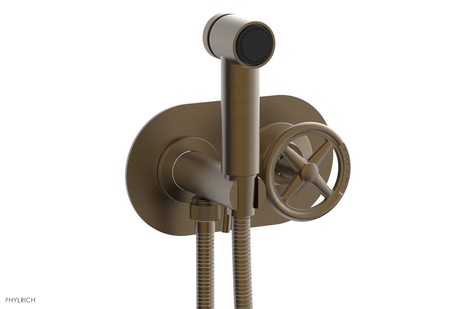 Phylrich WORKS Wall Mounted Bidet, Cross Handle