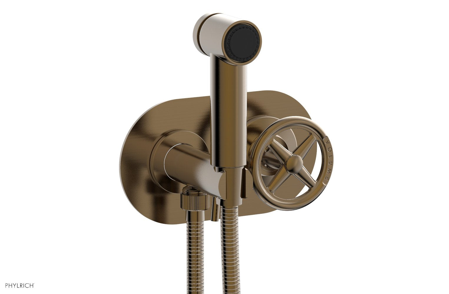 Phylrich WORKS Wall Mounted Bidet, Cross Handle