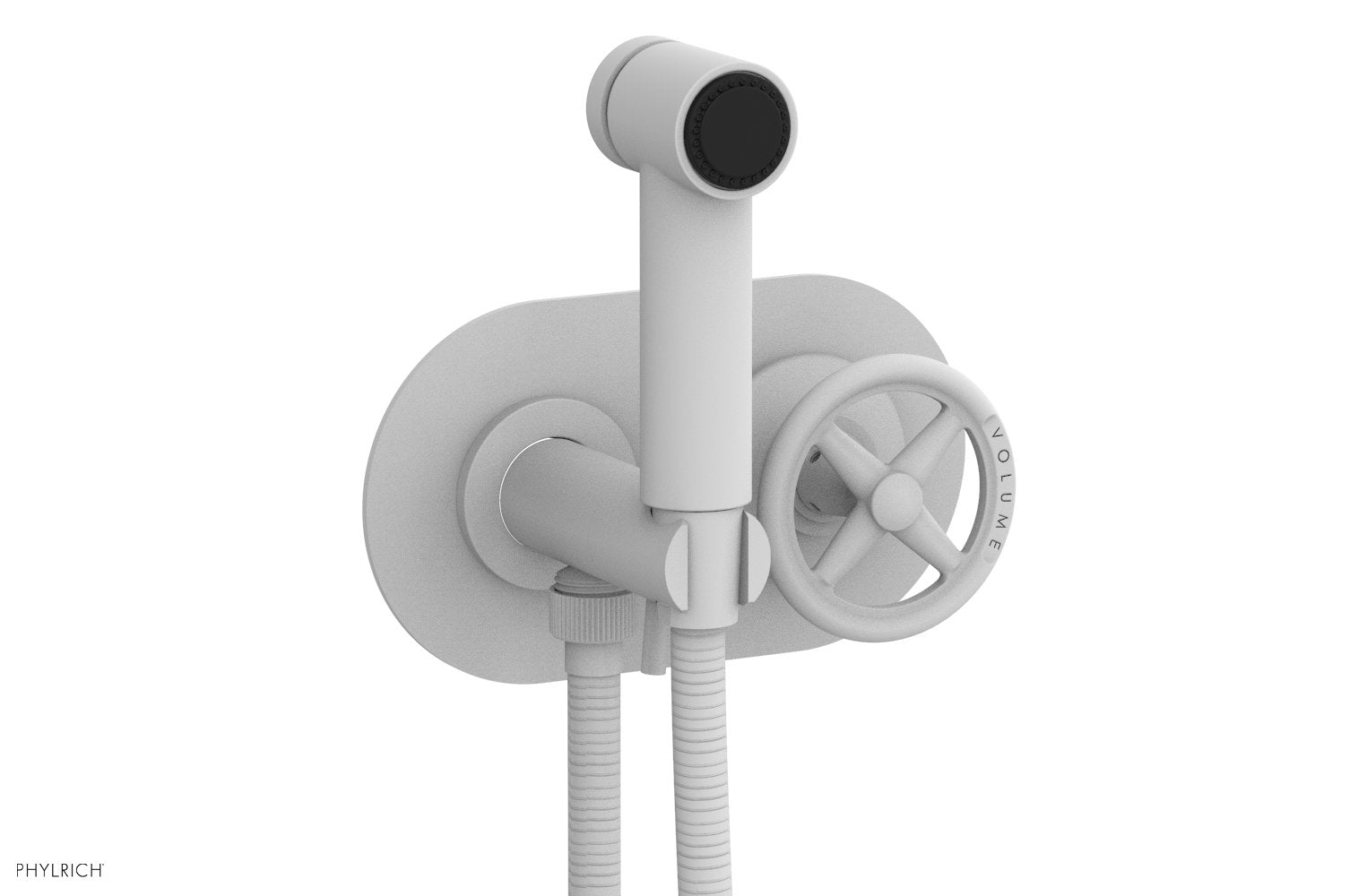 Phylrich WORKS Wall Mounted Bidet, Cross Handle