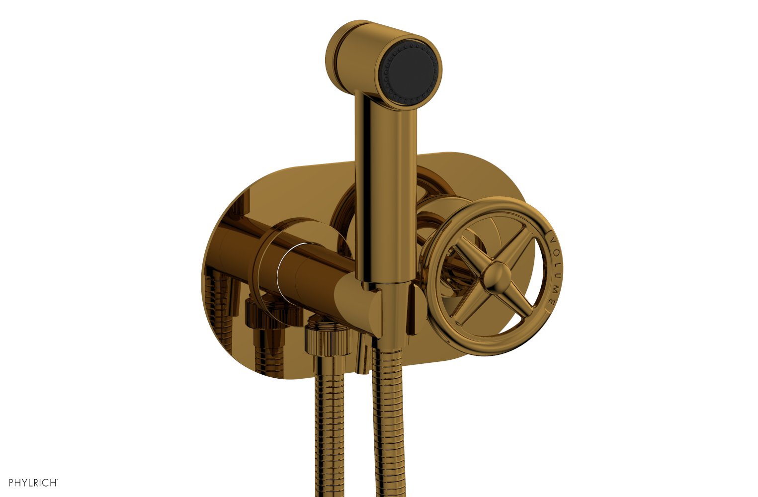 Phylrich WORKS Wall Mounted Bidet, Cross Handle