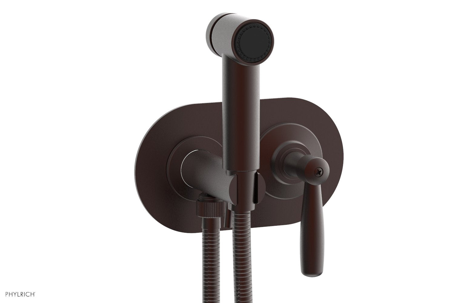 Phylrich WORKS Wall Mounted Bidet, Lever Handle