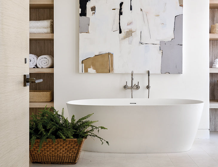 white bathtub